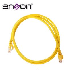 Patchcord UTP cat6 Enson p6012y 120 cm color canario pro-ii 100% cobre