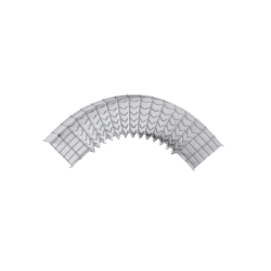 Curva pre-fabricada de 90 grados 54, 300 mm de ancho