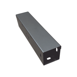 Ducto cuadrado embisagrado 6.5 x 6.5 cm, fabricado en lámina de acero al carbón, hasta 67 cables cat6, incluye cople y tornillos