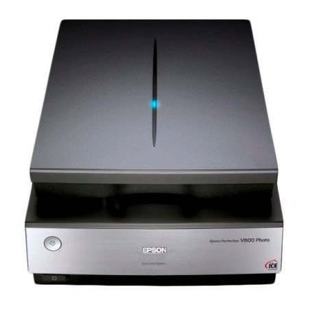 Scanner Epson Perfection V800, 6400 x 9600 DPI, 48 bits, cama plana, USB, unidad de transparencias, fotográfico