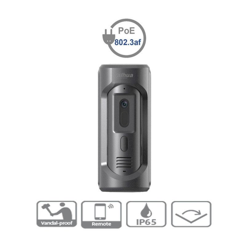 Dahua Technology VTO2101E-P-S1 sistema de intercomunicación de video 2 MP Negro