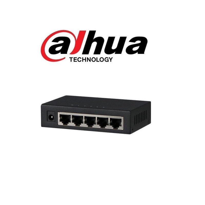 Switch gigabit 5 puertos, no administrable, switching 10g, con protección de descargas,