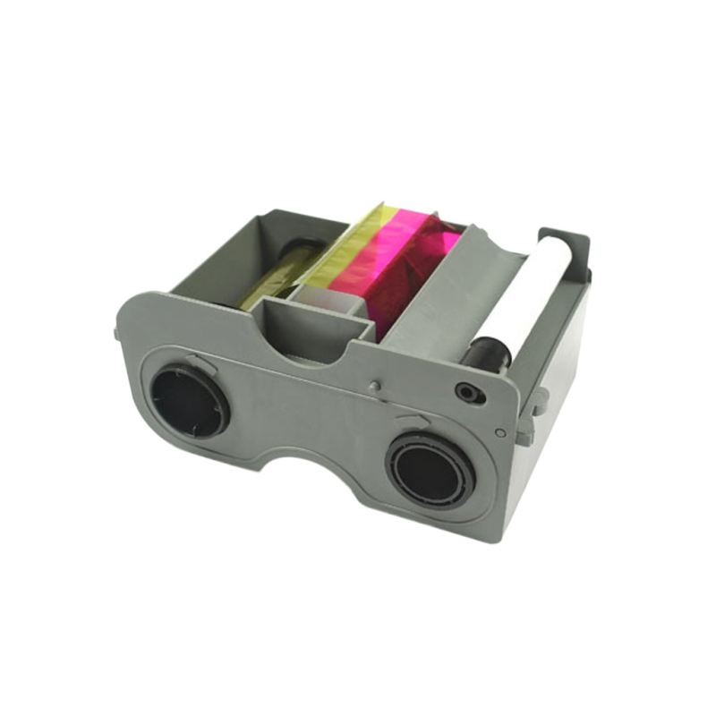 HID cinta 45100 - cinta para impresión de 250 tarjetas o credenciales de personal, impresión a color YMCKO, compatible con impre