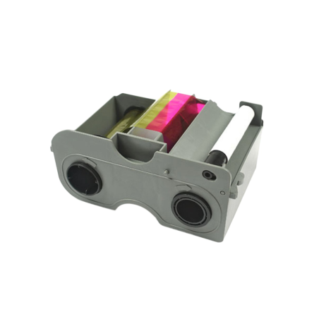 HID cinta 45100 - cinta para impresión de 250 tarjetas o credenciales de personal, impresión a color YMCKO, compatible con impre