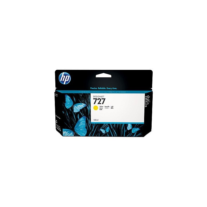 Cartucho de tinta para plotter HP 727 amarillo 130 ml B3P21A