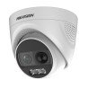 Domo turbo 1080p, imagen a color 24/7, lente 2.8 mm, luz blanca 20 mts, exterior IP67, WDR 130db, sensor pir, salida de alarma