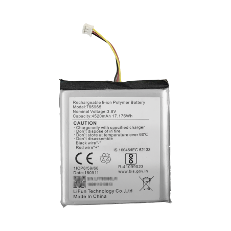 Batería de respaldo para panel de alarma Hikvision, 4520 mah