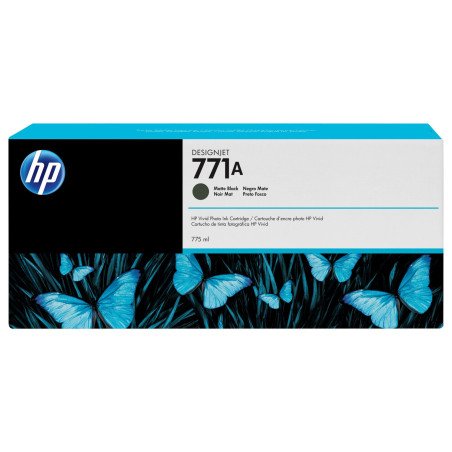 Cartucho de tinta a base de pigmentos HP 771A, 775 ml, negro mate