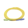 Jumper de fibra óptica monomodo SC, UPC SC, APC simplex, color amarillo 1 metro