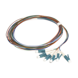 Kit de 6 pigtails LC, UPC monomodo 2 metros