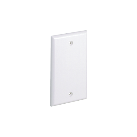 Placa de pared ciega universal, color blanco