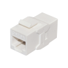 Módulo Jack keystone cat6a con terminación en ángulo 180 º color blanco