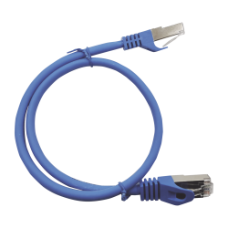 Patch cord cat6a 10g blindado 2m (6.25 ft) azul