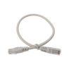 Cable de parcheo UTP cruzado cat6 0.4 m - gris