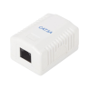 Caja de pared con 1 puerto, incluye 1 Jack UTP cat6a