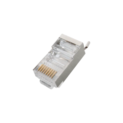 Conector RJ-45 para cable FTP, STP categoría 5e - blindado con pin a tierra