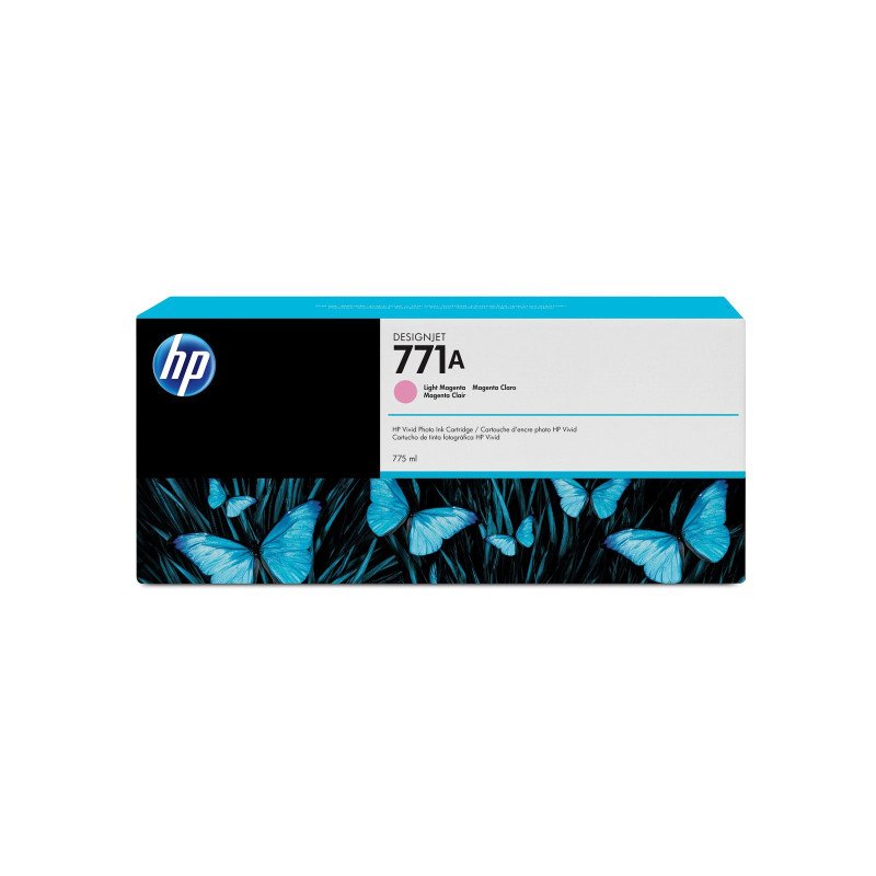 Cartucho de tinta a base de pigmentos HP 771A, 775 ml, magenta claro