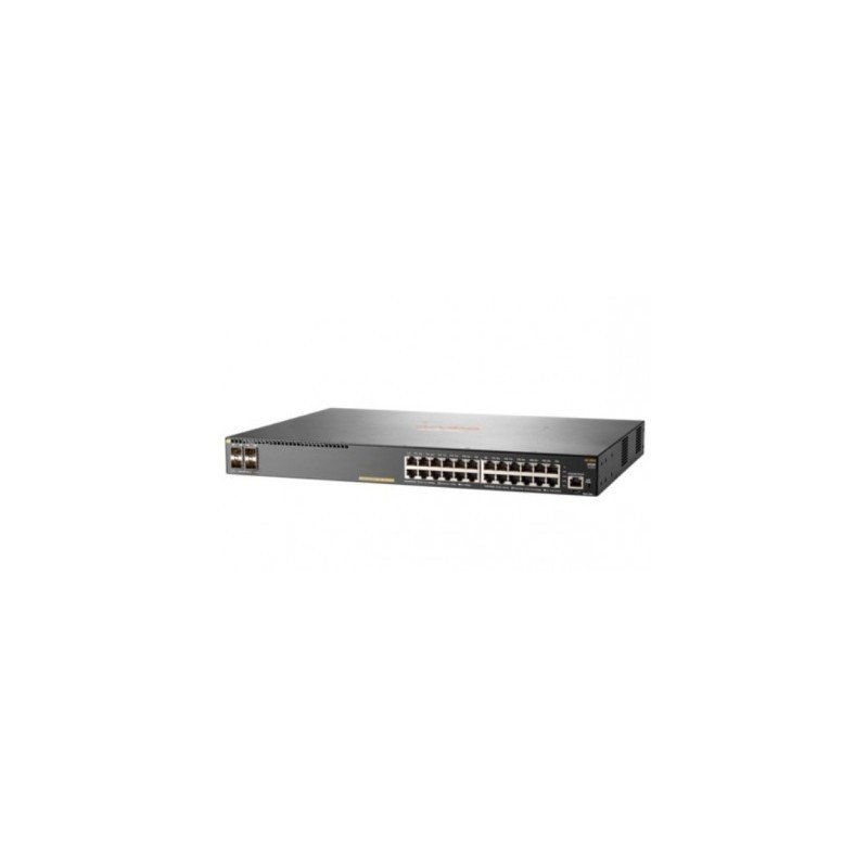 Switch HP Aruba 2930f 24g 4sfp+, 24 puertos RJ45 10/100/1000 y 4 SFP+ (1/10ge) administrable capa 3 (rip, ospf, acls, qos)