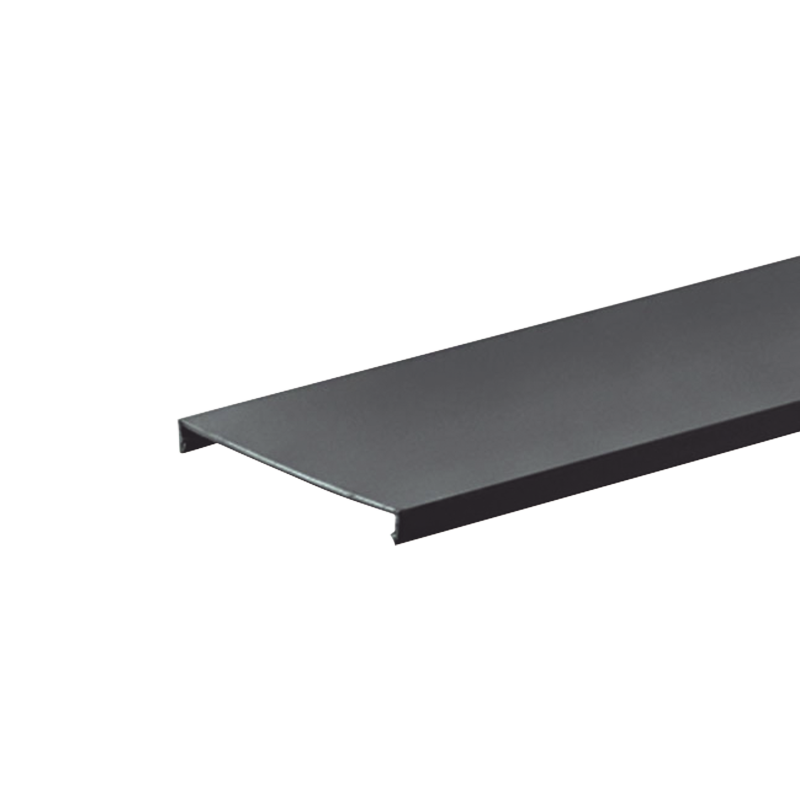 Tapa para canaleta ranurada de 3 in de ancho, 1828.8 mm de largo, color negro