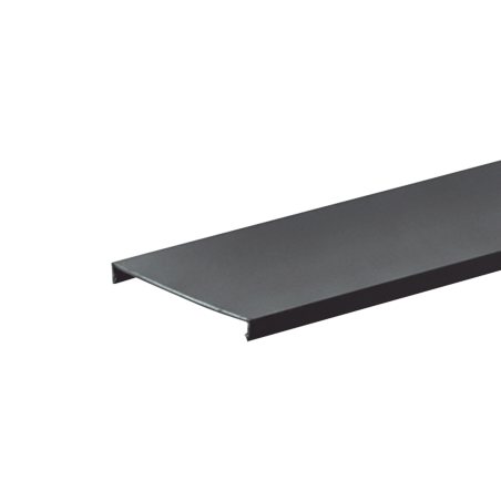 Tapa para canaleta ranurada de 3 in de ancho, 1828.8 mm de largo, color negro