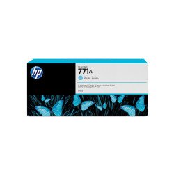 Cartucho de tinta a base de pigmentos HP 771A, 775 ml, cian claro