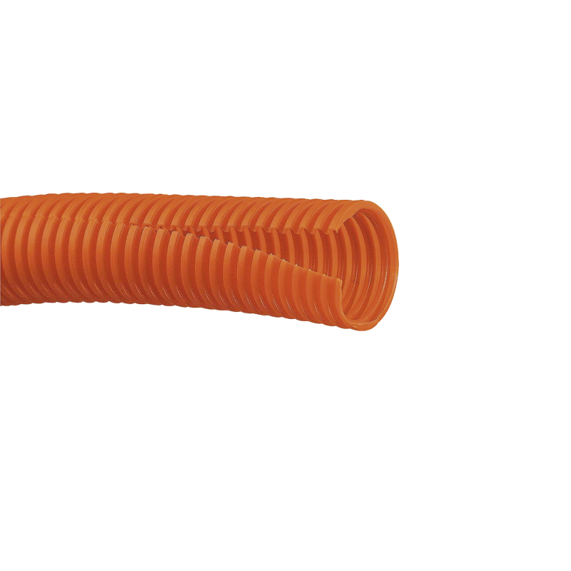 Tubo corrugado abierto para protección de cables, 1in (25.4 mm) de diá