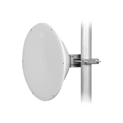 Antena Parabólica 1 ft, 24.5 dBi, 4.9 - 6.4 GHz, 2 conectores N-Hembra, Radomo Integrado