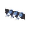 Placa acopladora de fibra óptica fap, con 6 conectores LC dúplex (12 fibras), para fibra monomodo os1, OS2, color azul