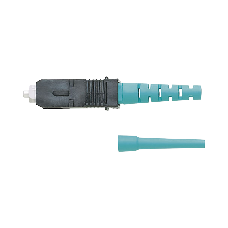Conector de fibra óptica SC simplex opticam, multimodo 50/125 OM3, OM4