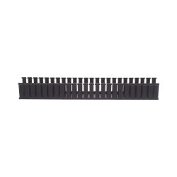 Canaleta ranurada de PVC sin tapa, 3 in de ancho, 3 in de alto y 1828.8 mm de largo, color negro