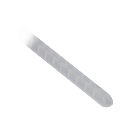 Cubre-filos ranurado con adhesivo, para bordes de 1.6 a 2.5mm, de 30.5m de largo, color natural