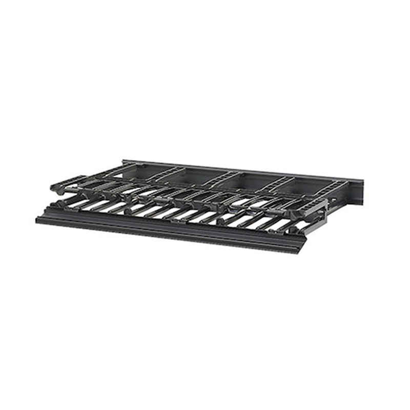 Organizador de cables horizontal netmanager, doble (frontal y posterior), para rack de 19in, 1ur