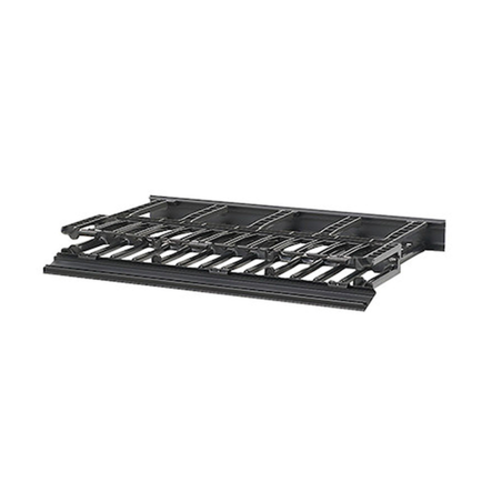 Organizador de cables horizontal netmanager, doble (frontal y posterior), para rack de 19in, 1ur