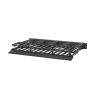 Organizador de cables horizontal netmanager, doble (frontal y posterior), para rack de 19in, 1ur