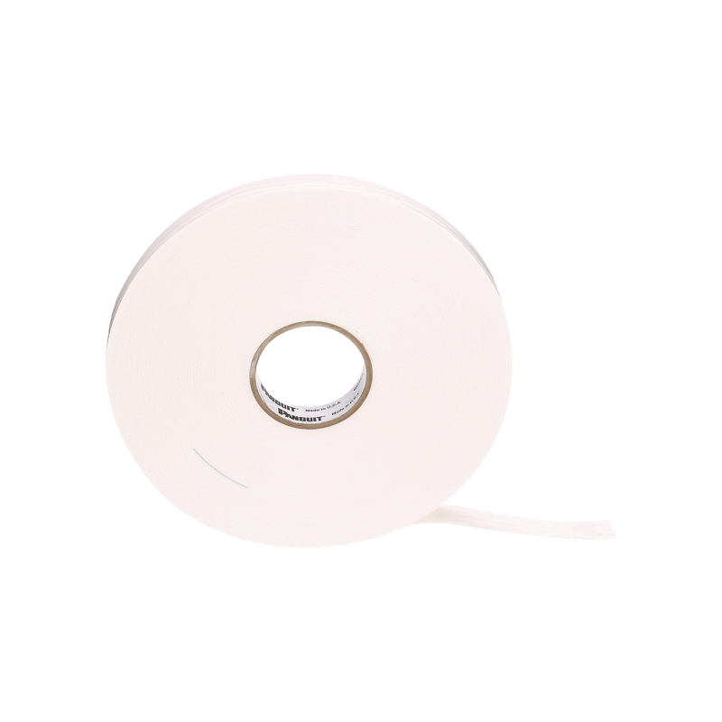 Cinta doble cara, con adhesivo acrílico, 12.7mm de ancho, rollo de 6.4m, color blanco