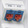 Kit de 10 dispositivos para bloquear puertos RJ-45, color rojo, incluye llave de extracción