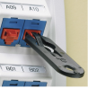 Kit de 10 dispositivos para bloquear puertos RJ-45, color rojo, incluye llave de extracción