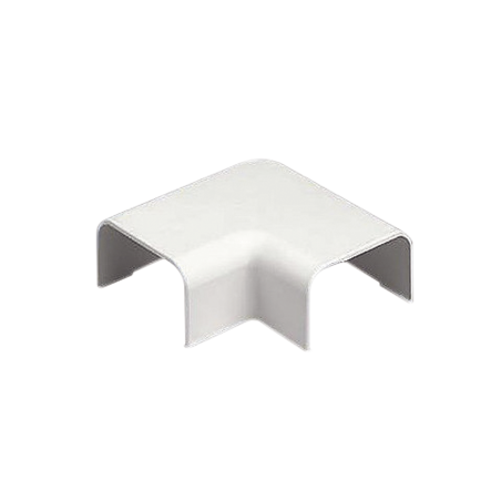 Conexión en ángulo recto "L", para uso con canaleta LD3, material ABS, color blanco mate