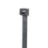 Cincho de nylon 6.6 stronghold, de 200mm de largo, color negro, exterior resistente a rayos uv, paquete de 100pz
