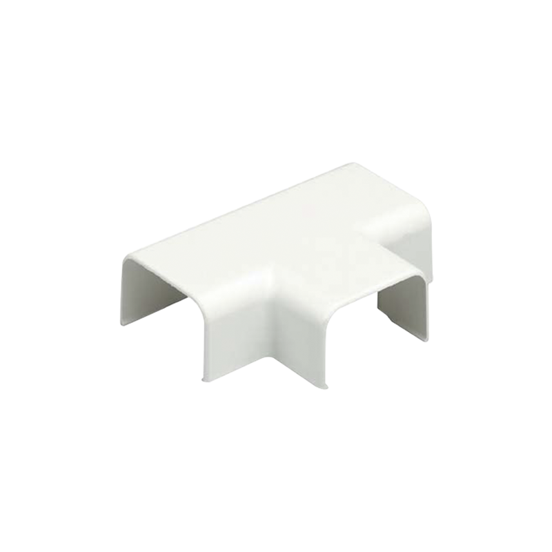 Conexión en "T", para uso con canaleta LD5, material ABS, color blanco mate