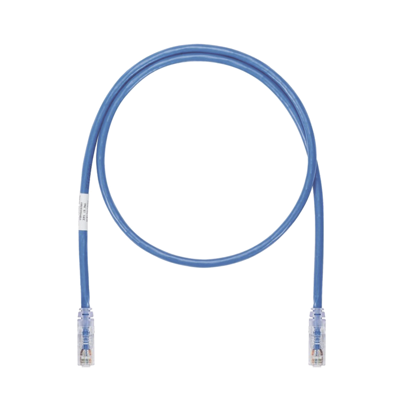 Cable de parcheo UTP, cat6a, 26 AWG, cm, color azul, 5ft
