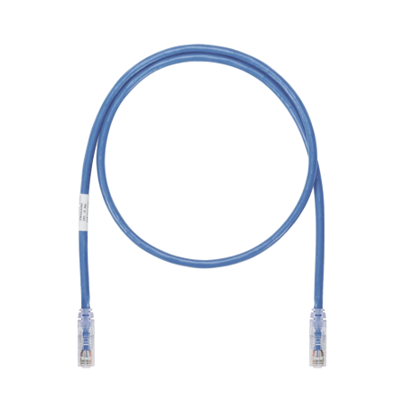 Cable de parcheo UTP, cat6a, 26 AWG, cm, color azul, 5ft