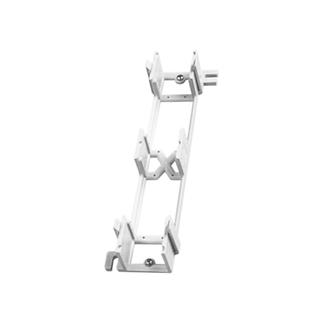 Montaje de pared para panel de parcheo de 12 puertos, color blanco
