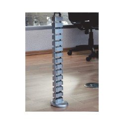 Organizador de cables vertical articulado, ideal para llevar los cables del piso a mesa o a la cubierta del escritorio de manera