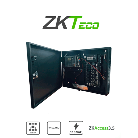 ZKTeco C3400B - control de acceso profesional, 4 puertas, 4 lectoras, 