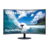 Monitor LED Samsung 27 widescreen full HD 1920x1080 LC27T550FDLXZX curvo, negro, bocinas, d-sub, HDMI, d. Port