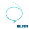 Pigtail OM3 LC Belden FT3LC900PS01 buffer 900 micras 2 m color aqua