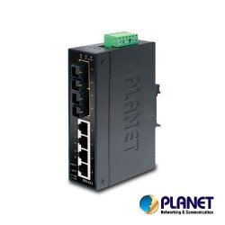 Switch industrial 4 fast + 2 fx multimodo administrable planet isw-621 protección ip30