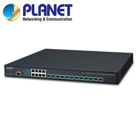 Switch planet xgs-6350-12x8tr admin l3 12  SFP+ + 8 RJ45 1GBps fuente redundante