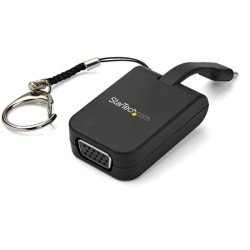 Adaptador de video externo USB-c a VGA con llavero de enganche rápido